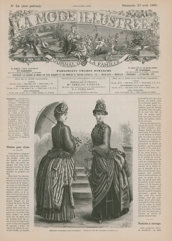 Side fra La Mode Illustree av French School
