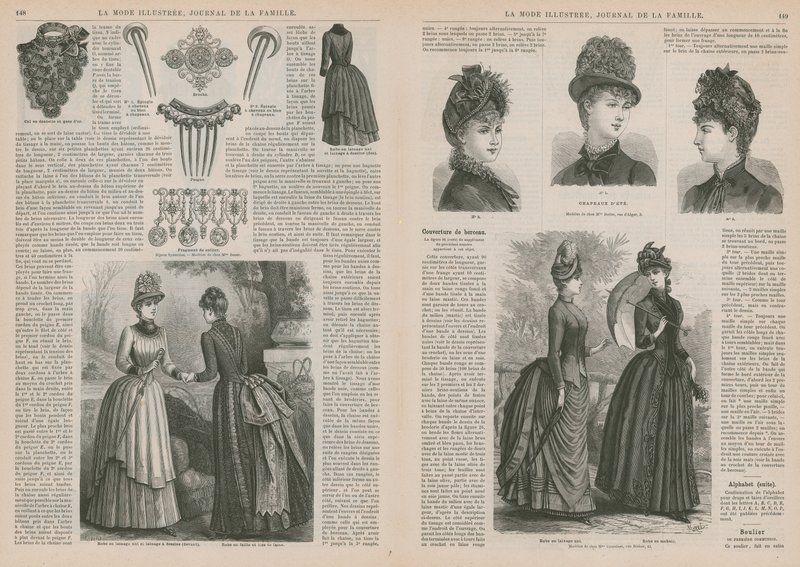 Side fra La Mode Illustree av French School
