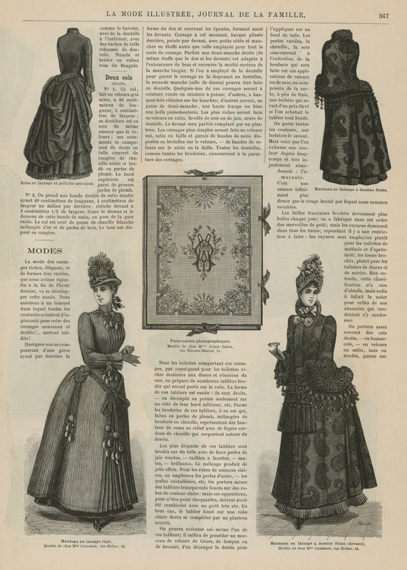 Side fra La Mode Illustree av French School