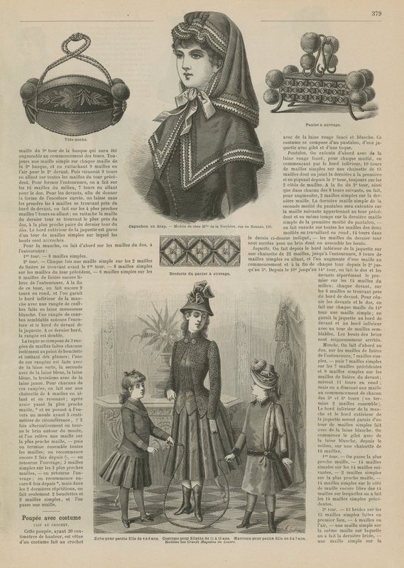 Side fra La Mode Illustree, 1885 av French School