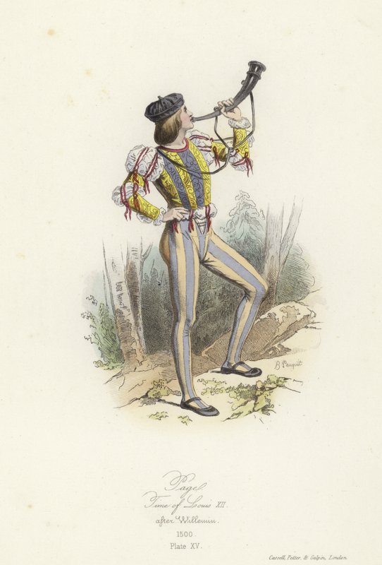 Page, regjering av Ludvig XII av Frankrike av French School