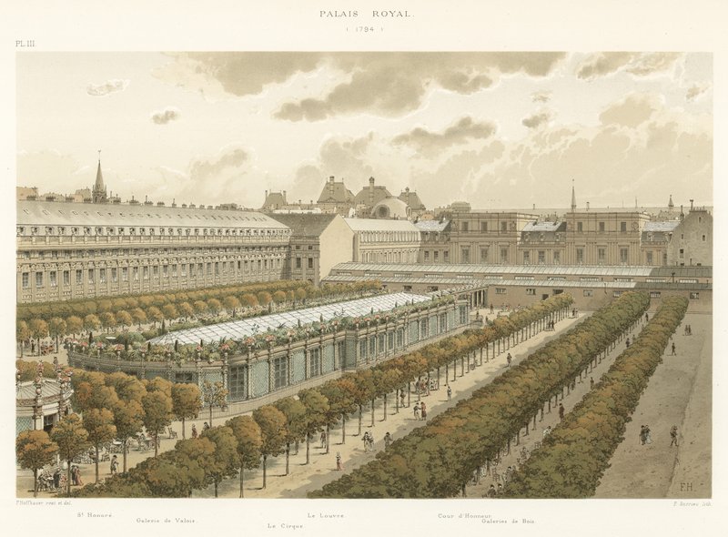 Det kongelige slott, 1794 av French School