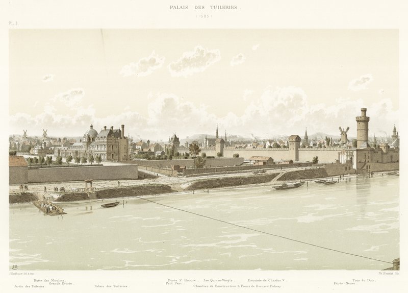 Tuileries-palasset, 1585 av French School