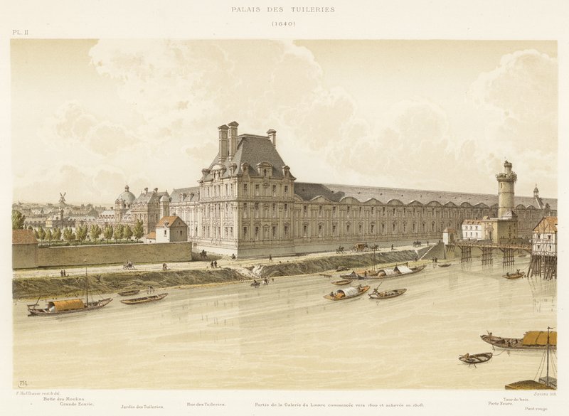 Tuileries-palasset, 1640 av French School