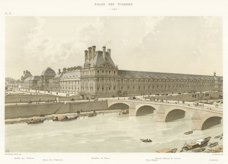 Tuileries-palasset, 1690 av French School