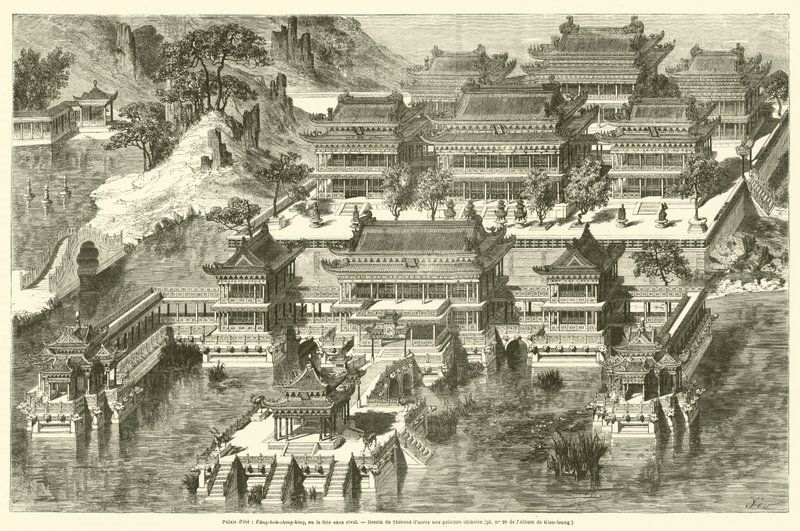 Sommerpalasset, Fang-hou-ching-king eller det uovertrufne stedet (gravering) av French School