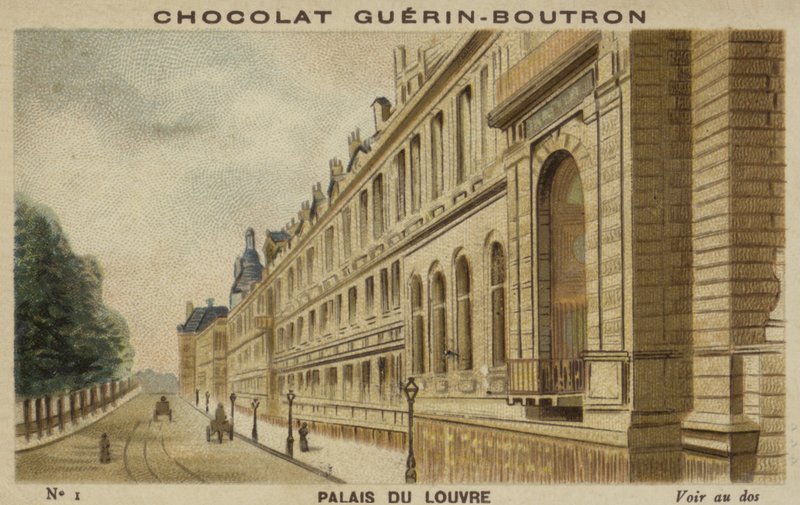 Louvre-palasset av French School