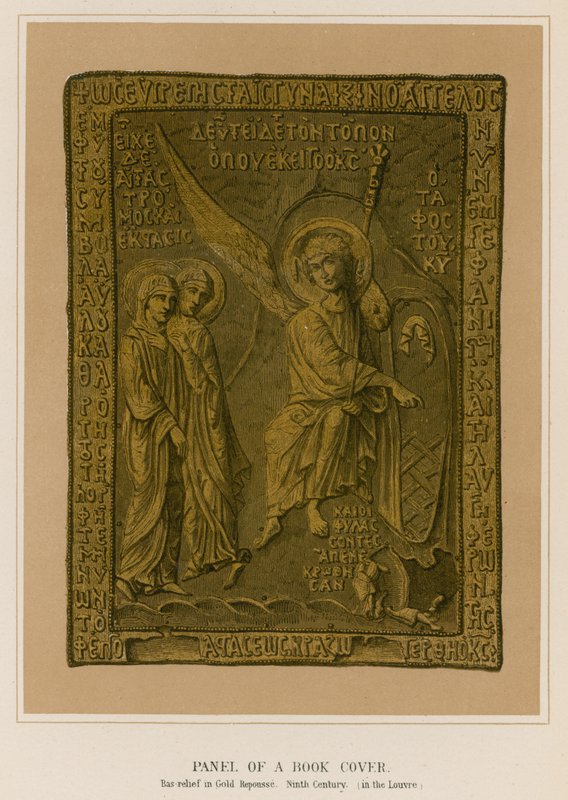 Panel av et bokomslag av French School