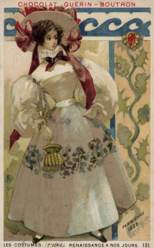 Parisisk mote, 1829 av French School