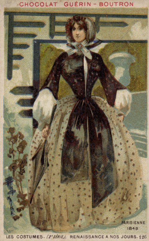 Parisisk mote, 1848 av French School