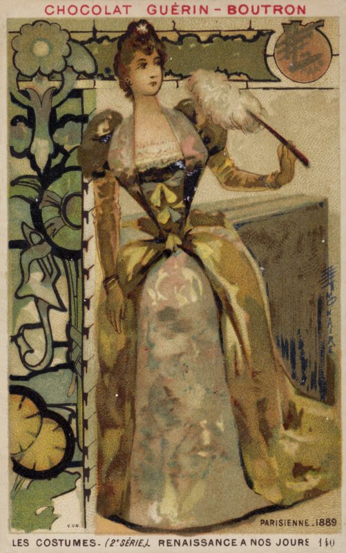 Parisisk mote, 1889 av French School