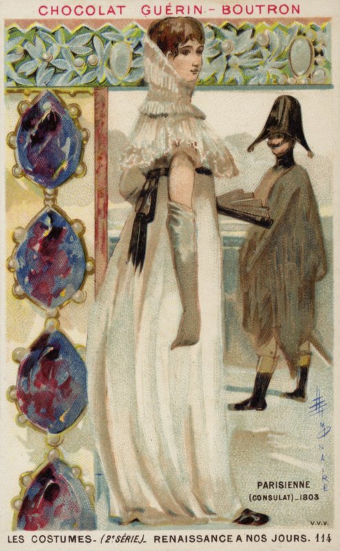 Parisiske moter fra konsulatet, 1803 av French School