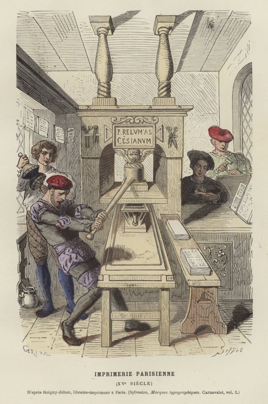 Parisisk trykkeri, 1400-tallet av French School
