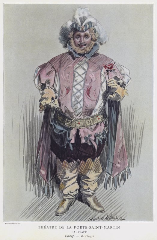 Paul Clerget i tittelrollen i Falstaff av French School