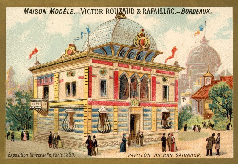 Paviljongen i San Salvador, Exposition Universelle, Paris av French School