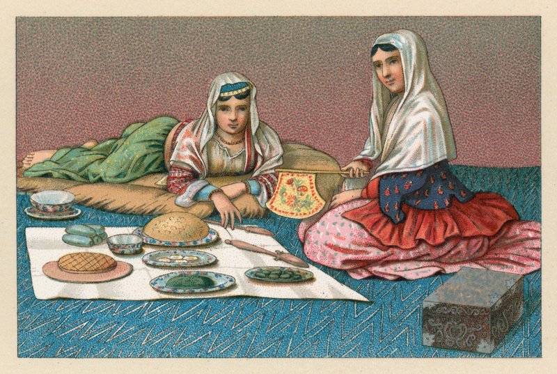 Persia kostyme av French School