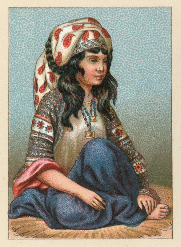Persia kostyme av French School