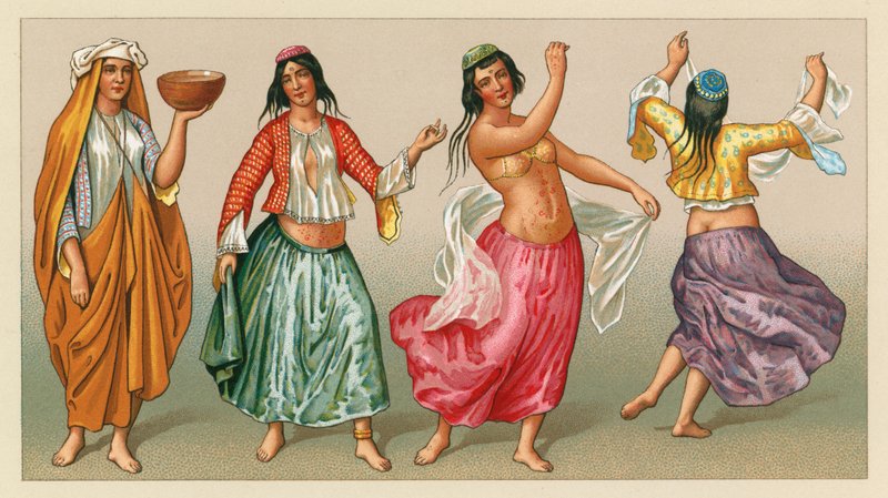 Persia kostyme av French School