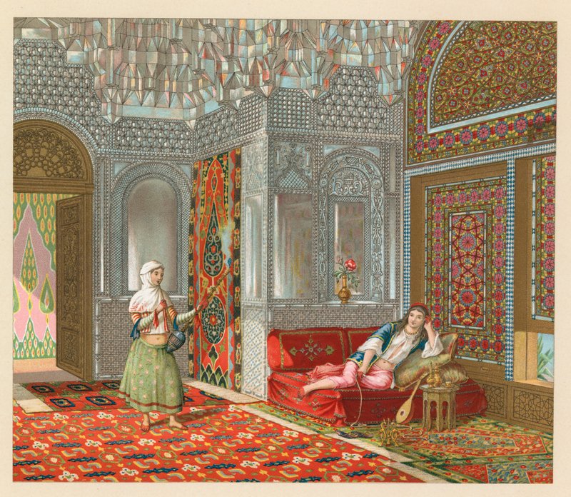 Persia kostyme av French School