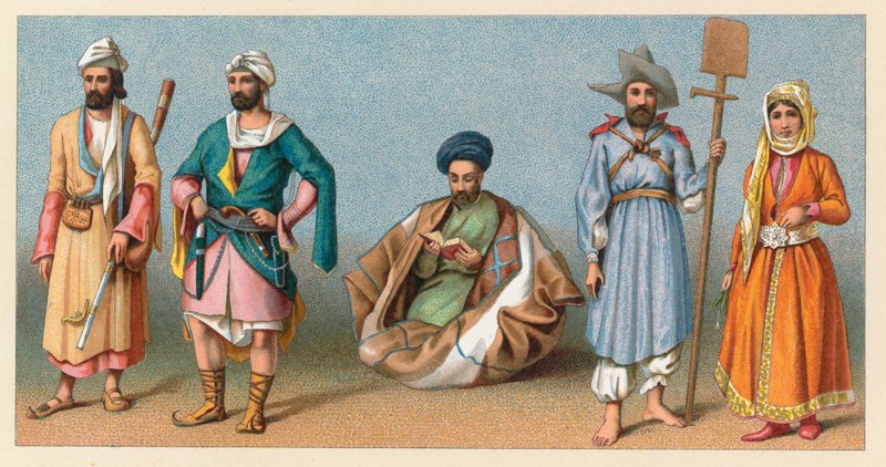 Persia kostyme av French School