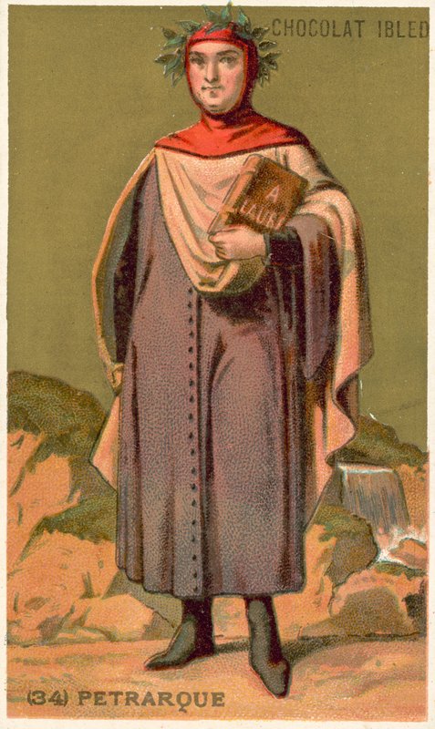 Petrarch , italiensk renessanseforsker og poet av French School