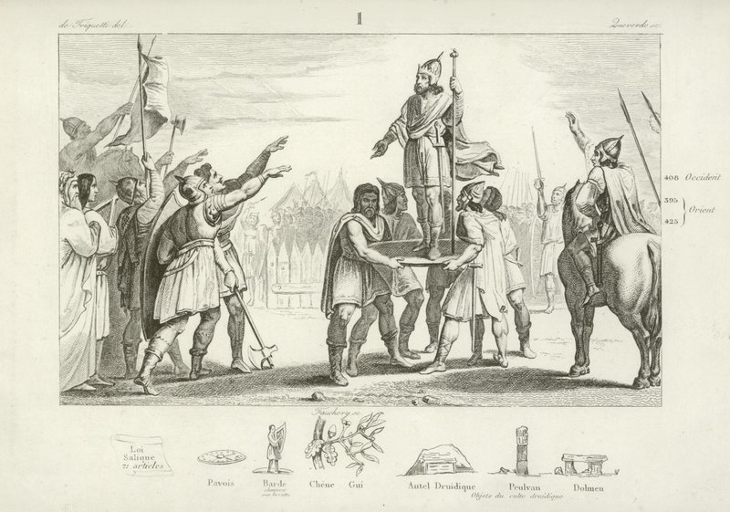 Pharamond, kongen av frankerne av French School
