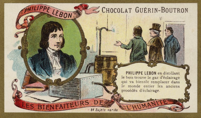 Philippe Lebon , fransk ingeniør og kjemiker (chromolitho) av French School