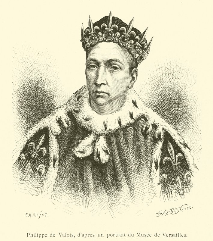 Filip av Valois (gravering) av French School