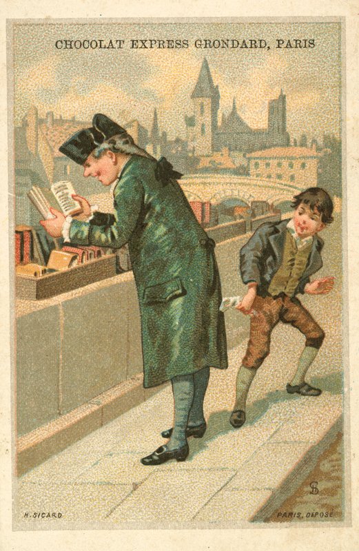 Lommetyv (chromolitho) av French School