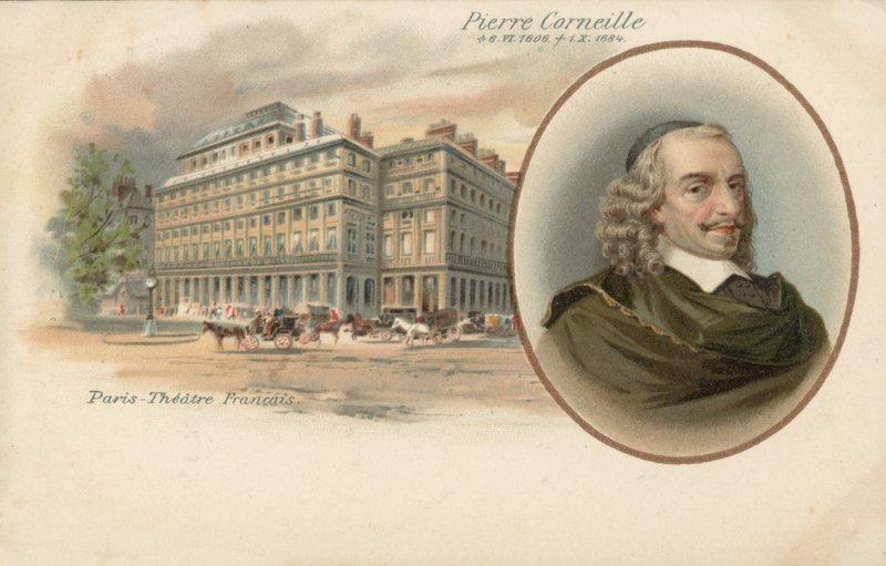 Pierre Corneille (farge litho) av French School