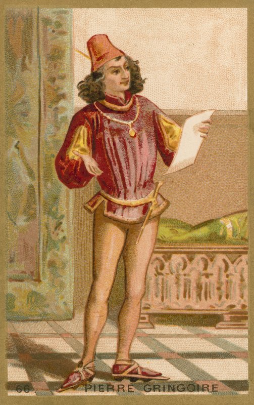 Pierre Gringoire , fransk poet og dramatiker av French School