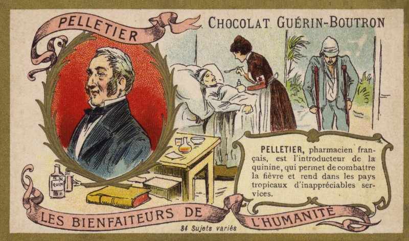 Pierre Joseph Pelletier , fransk kjemiker (chromolitho) av French School
