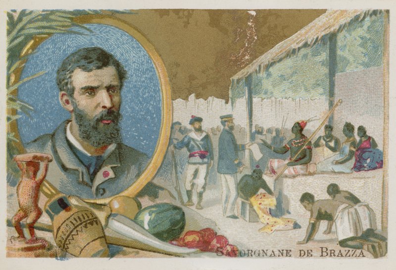 Pierre Savorgnan de Brazza, italiensk-født fransk oppdagelsesreisende av French School