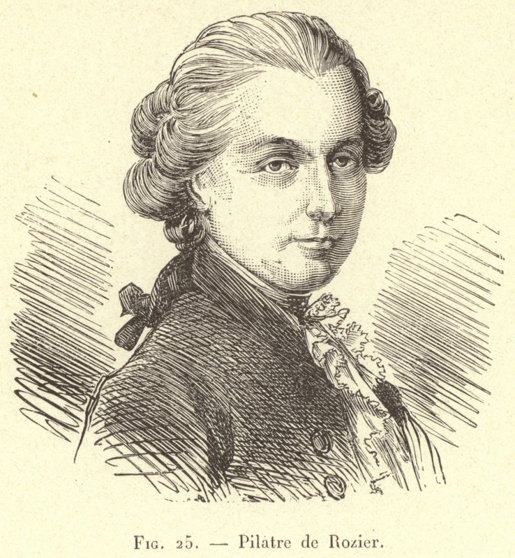 Pilatre de Rozier (gravering) av French School