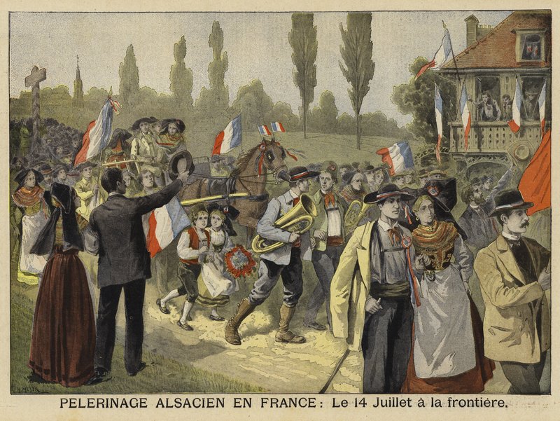 Elsassernes pilegrimsreise til Frankrike, 14. juli 1897 av French School