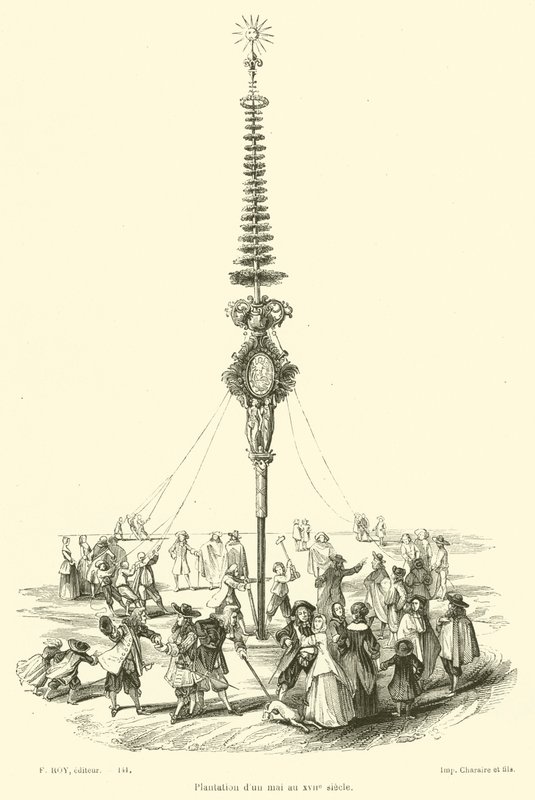 Plantasje av en mai på 1600-tallet (gravering) av French School