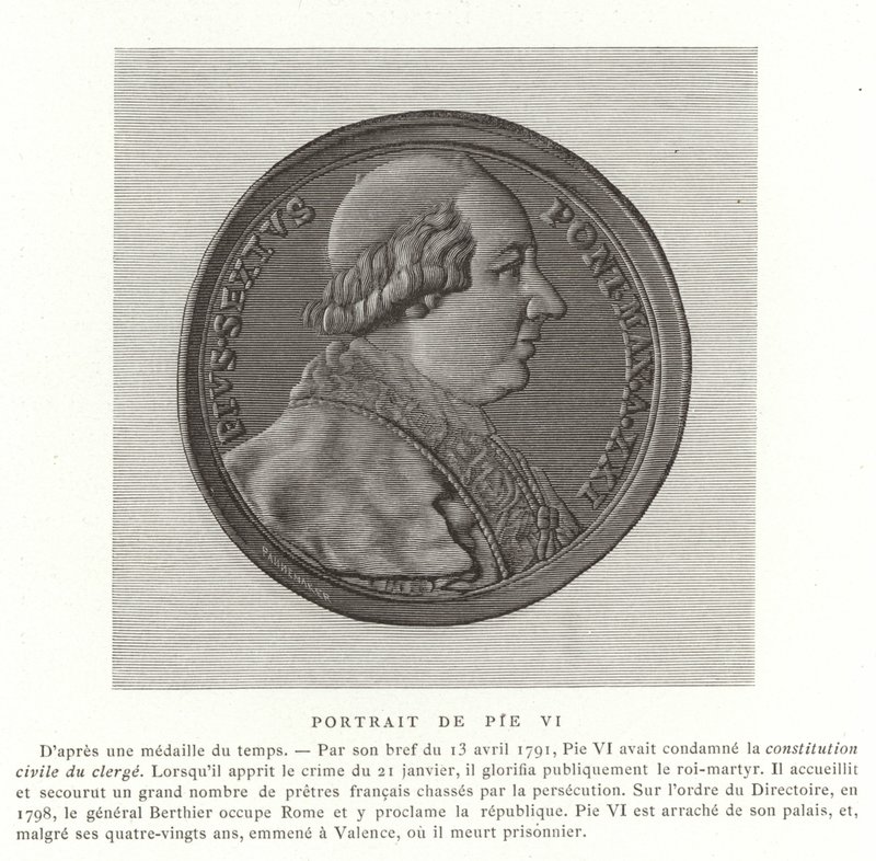 Pave Pius VI av French School