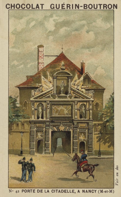 Porten til citadellet, i Nancy, Meurthe-et-Moselle av French School