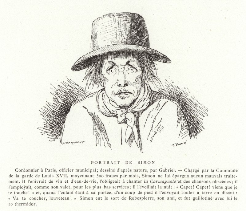 Portrett av Antoine Simon av French School