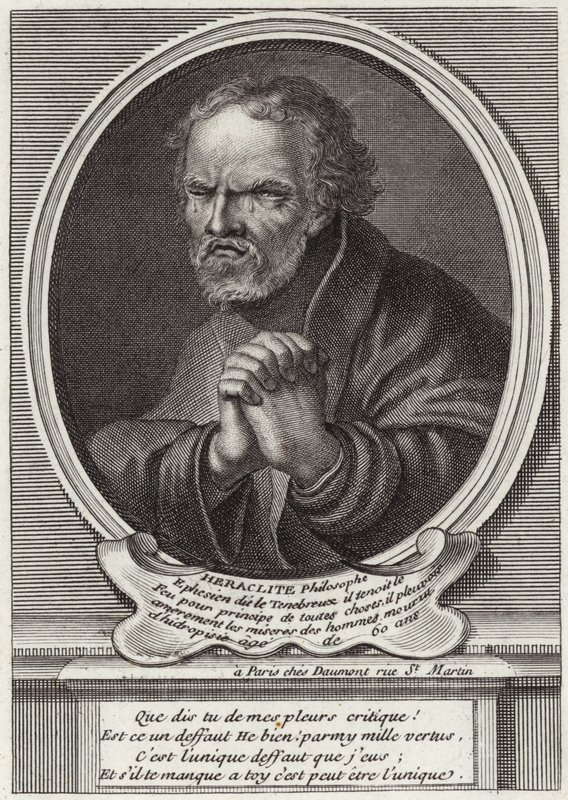 Portrett av Heraclitus fra Efesos av French School