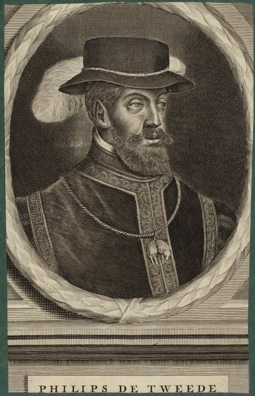 Portrett av kong Filip II av Spania av French School