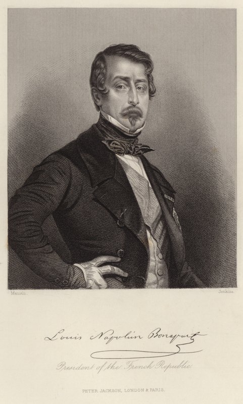 Portrett av Louis-Napoleon Bonaparte av French School