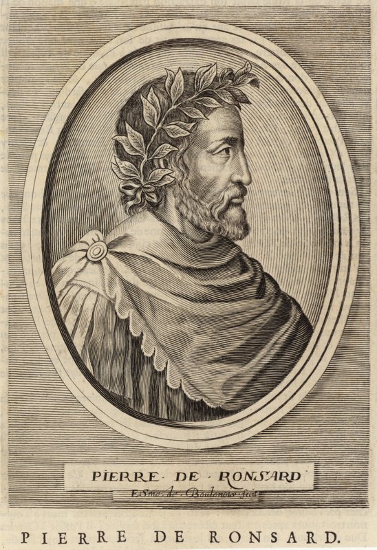 Portrett av Pierre de Ronsard av French School