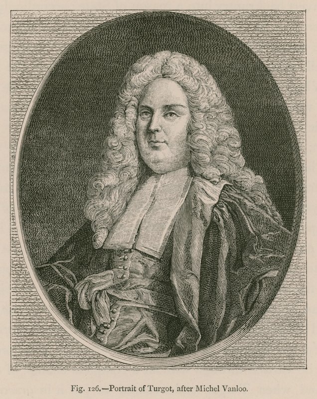 Portrett av Turgot, etter Michel Vanloo av French School