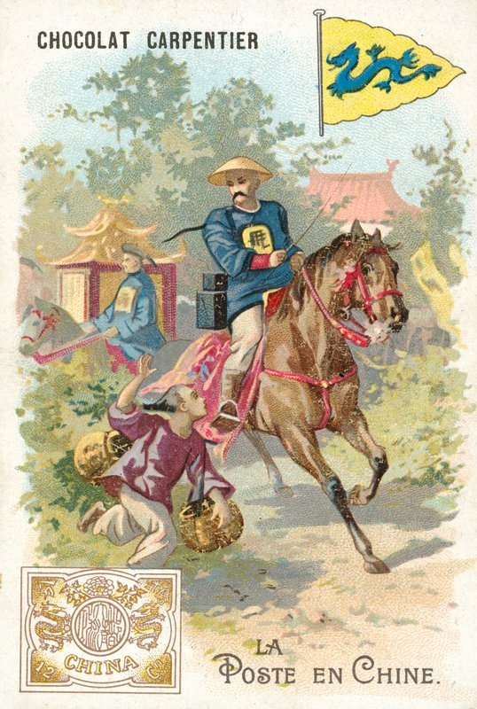 Posttjeneste i Kina (chromolitho) av French School