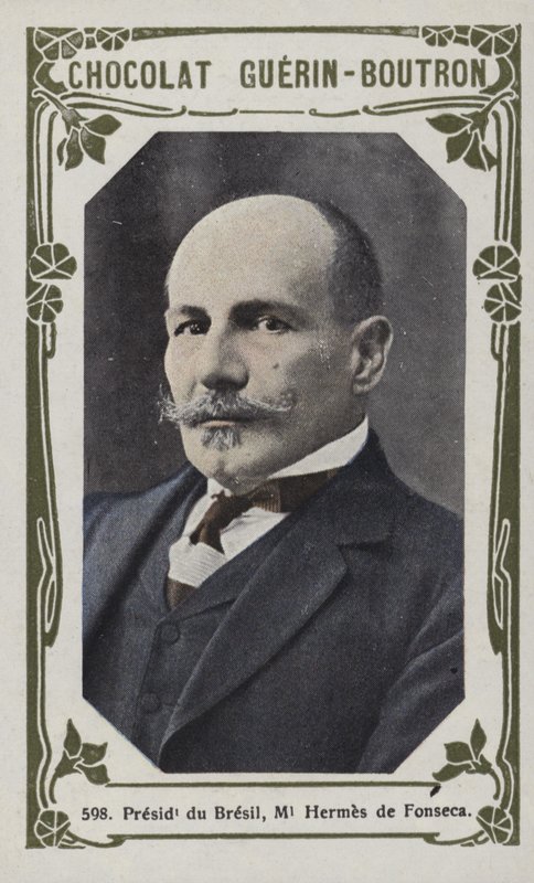 Brasils president, marskalk Hermes de Fonseca (fargebilde) av French School