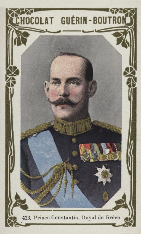 Prins Constantin, kongelig av Hellas (farget bilde) av French School