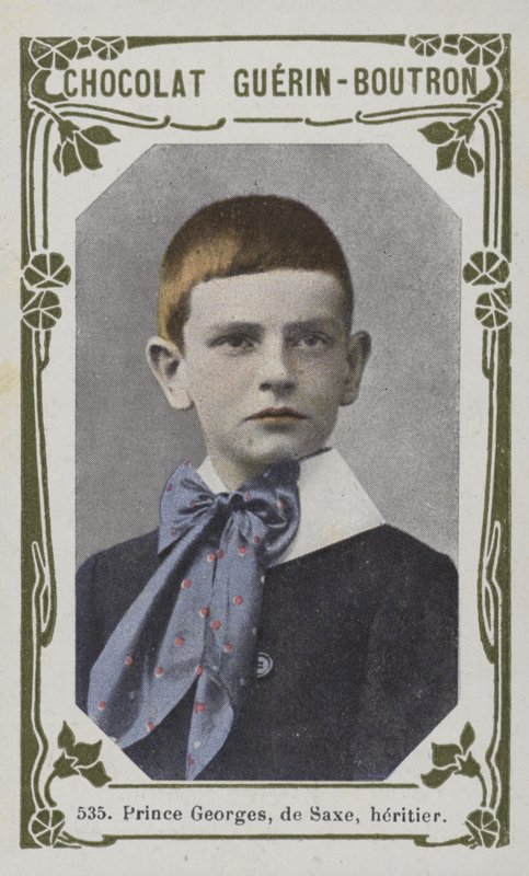 Prins Georges, de Saxe, arving (farget bilde) av French School