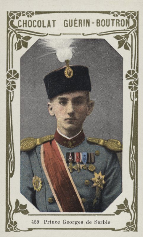 Prins George av Serbia (farget bilde) av French School