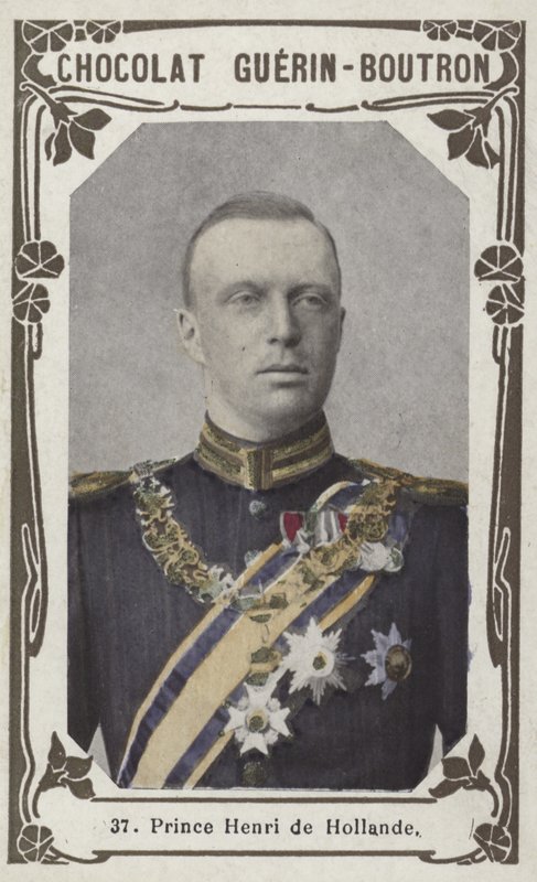 Prins Henrik av Holland (farget bilde) av French School